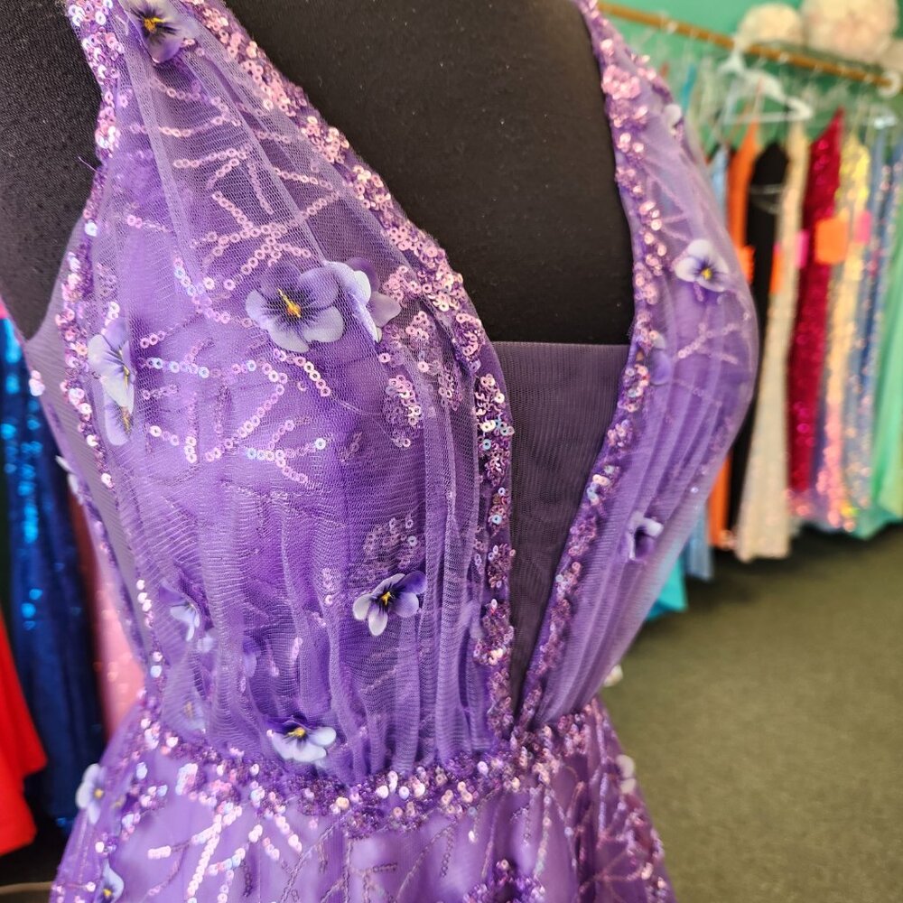 Nina Canacci 7506 Size 2 Purple Prom/Evening Dress - Picture 4 of 8